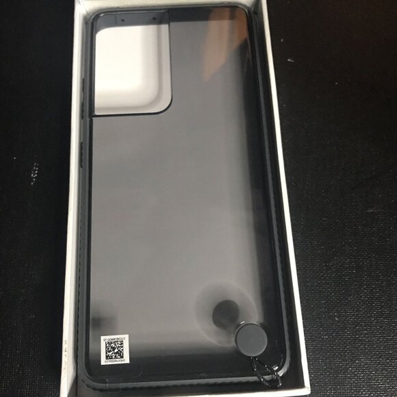 Samsung Clear Protective Cover Galaxy S21/S21 5G (black) - Picture 1 of 4